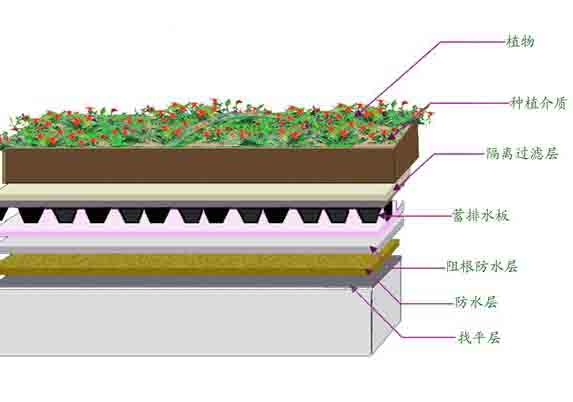 成都蓄排水板施工剖析圖